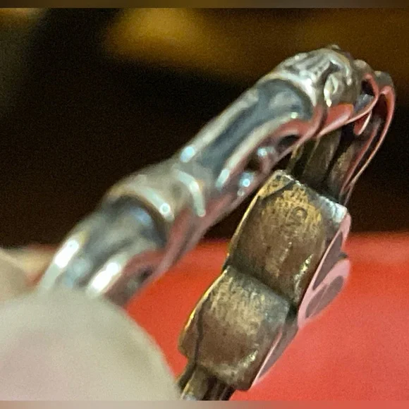 Connemara Marble:Genuine Connemara Marble beaded Celtic necklace sterling charm - Picture 4 of 9